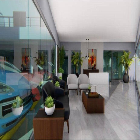 Lobby principal decorado